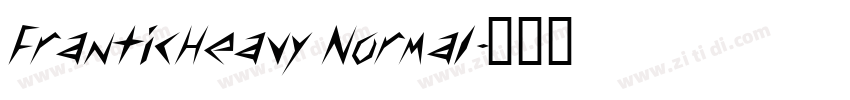 FranticHeavy Normal字体转换